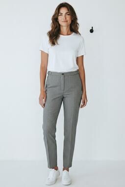 L/10 Pants Trouser Preppy Academia Dark Officecore Houndstooth 90's vintage 29.5